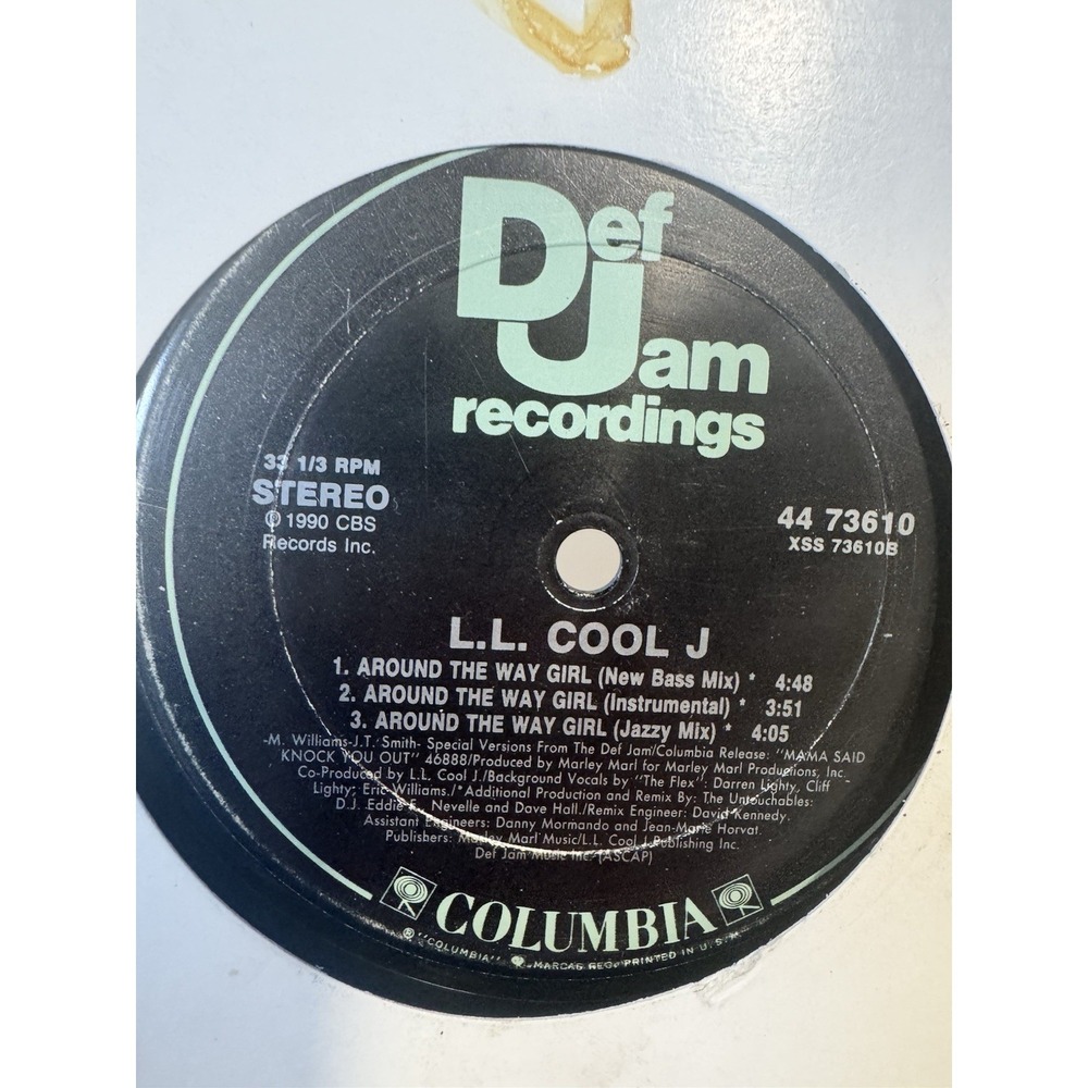 LL Cool J Vinyl Record Def Jam Records Around The Way Girl